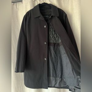 Calvin Klein Mens lined trench coat, size 52R.